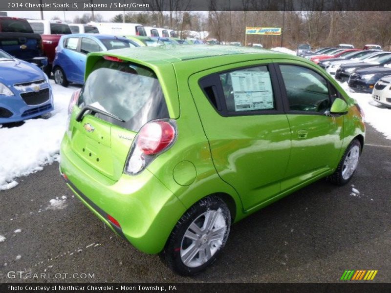 Jalapeno / Silver/Green 2014 Chevrolet Spark LS