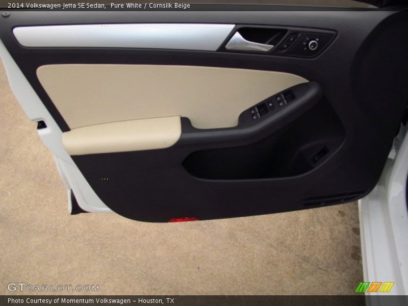 Pure White / Cornsilk Beige 2014 Volkswagen Jetta SE Sedan