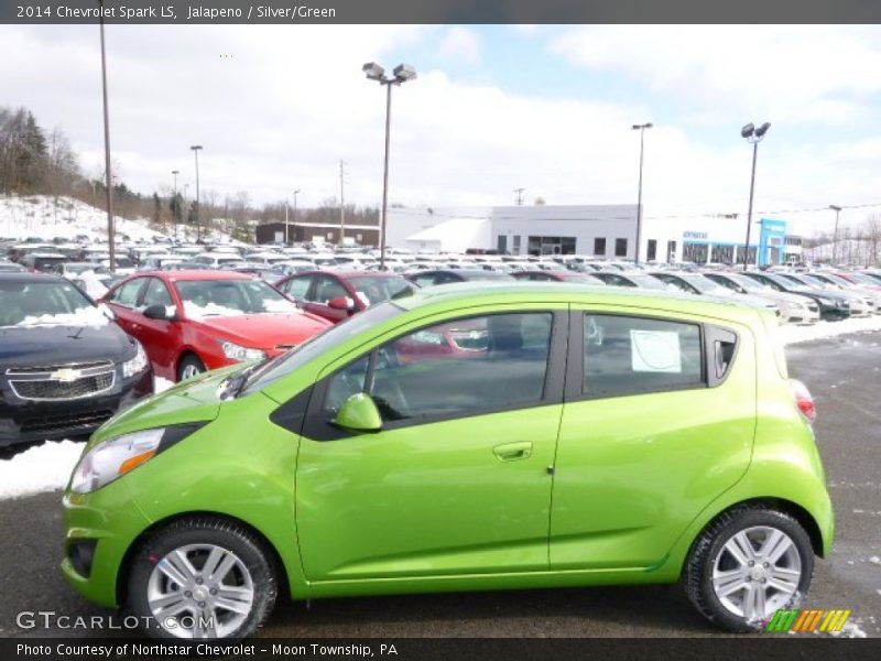 Jalapeno / Silver/Green 2014 Chevrolet Spark LS
