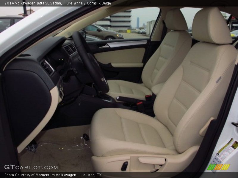 Pure White / Cornsilk Beige 2014 Volkswagen Jetta SE Sedan