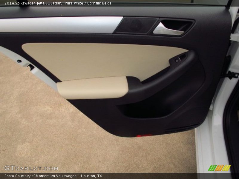 Pure White / Cornsilk Beige 2014 Volkswagen Jetta SE Sedan
