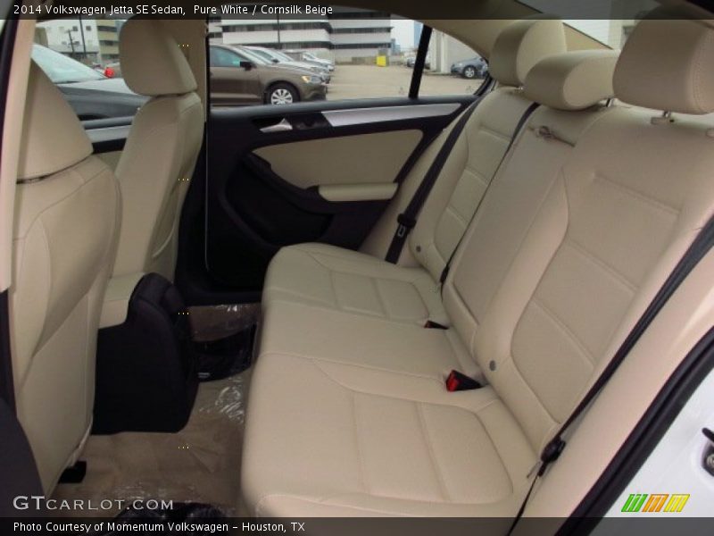 Pure White / Cornsilk Beige 2014 Volkswagen Jetta SE Sedan