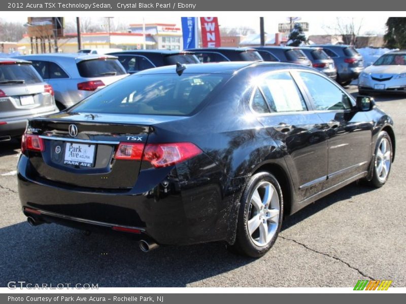 Crystal Black Pearl / Ebony 2012 Acura TSX Technology Sedan