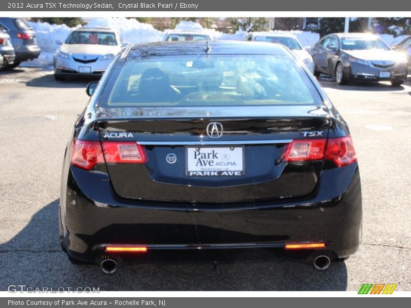 Crystal Black Pearl / Ebony 2012 Acura TSX Technology Sedan