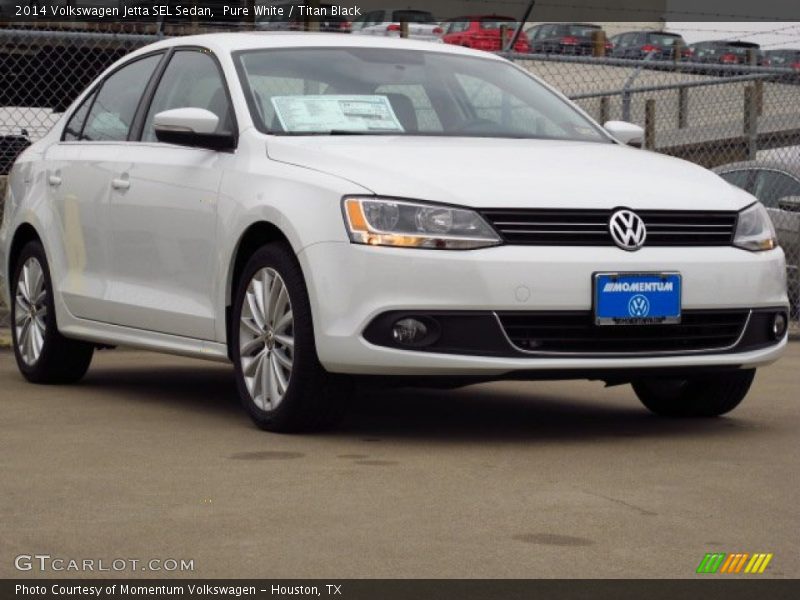 Pure White / Titan Black 2014 Volkswagen Jetta SEL Sedan