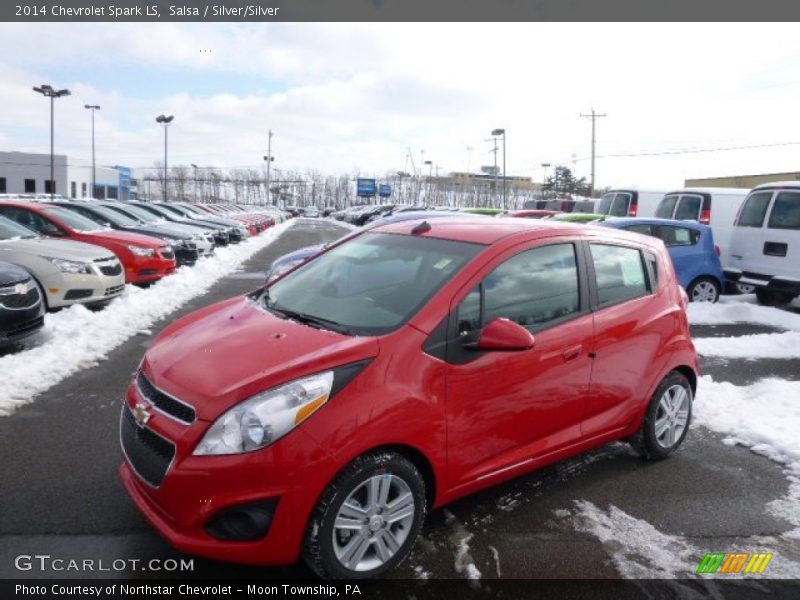 Salsa / Silver/Silver 2014 Chevrolet Spark LS