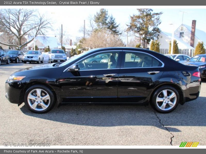 Crystal Black Pearl / Ebony 2012 Acura TSX Technology Sedan
