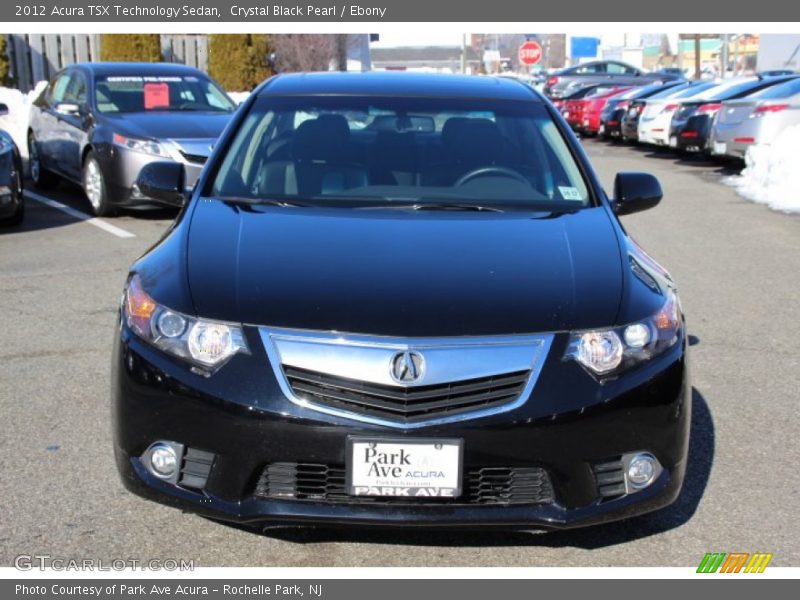 Crystal Black Pearl / Ebony 2012 Acura TSX Technology Sedan