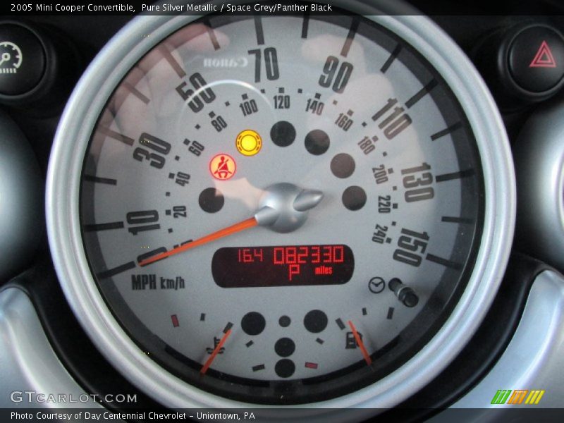 Pure Silver Metallic / Space Grey/Panther Black 2005 Mini Cooper Convertible