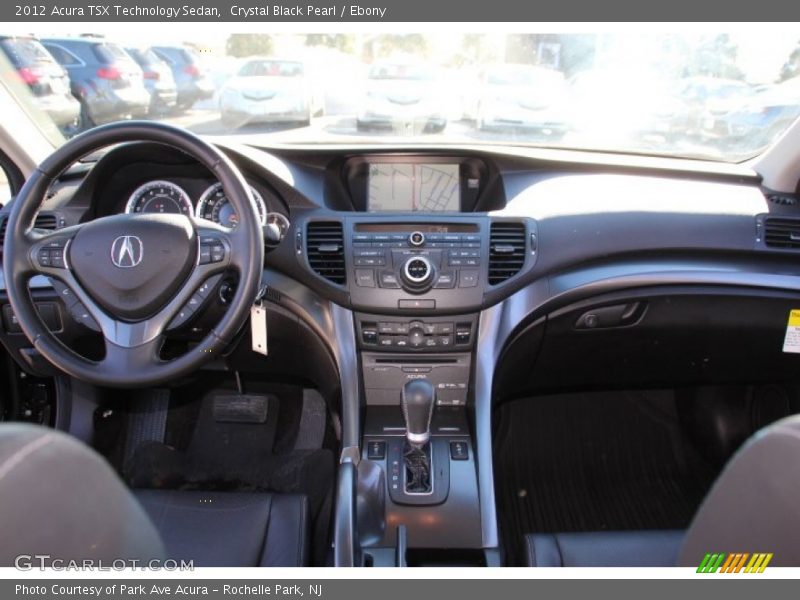 Crystal Black Pearl / Ebony 2012 Acura TSX Technology Sedan