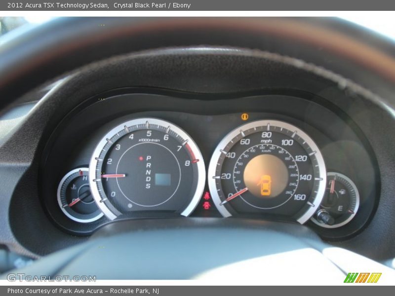 Crystal Black Pearl / Ebony 2012 Acura TSX Technology Sedan