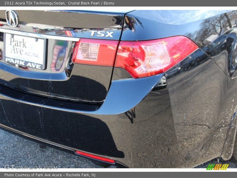 Crystal Black Pearl / Ebony 2012 Acura TSX Technology Sedan