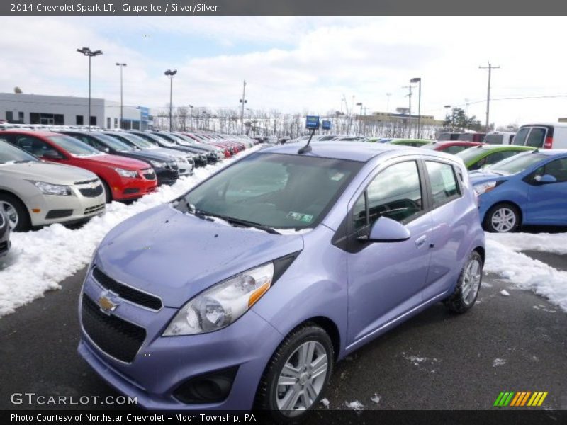 Grape Ice / Silver/Silver 2014 Chevrolet Spark LT