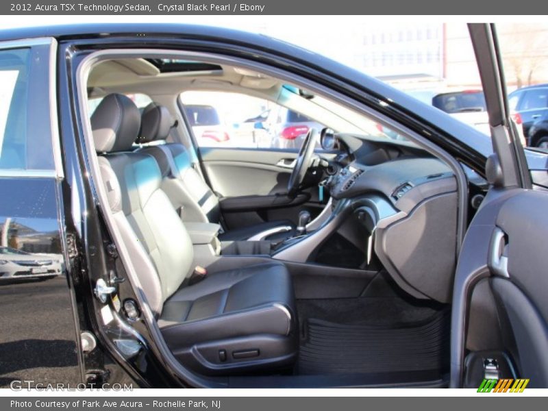 Crystal Black Pearl / Ebony 2012 Acura TSX Technology Sedan