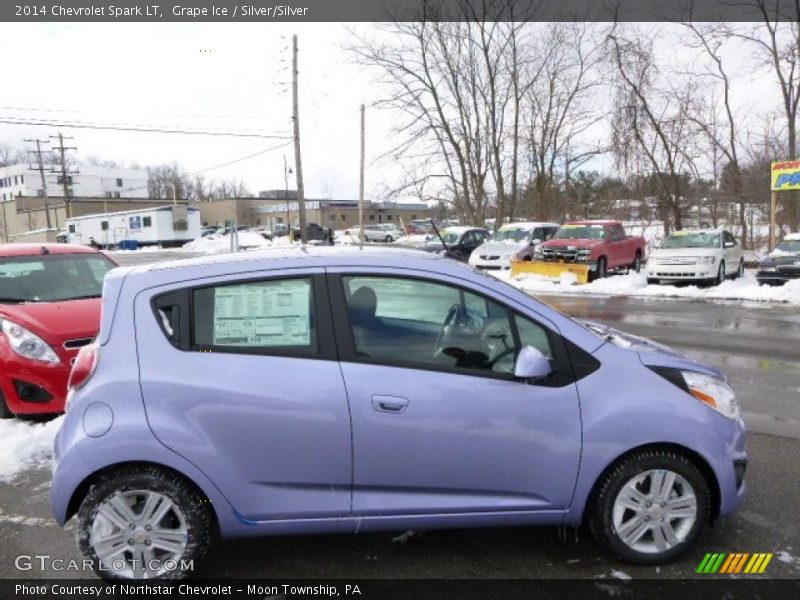 Grape Ice / Silver/Silver 2014 Chevrolet Spark LT