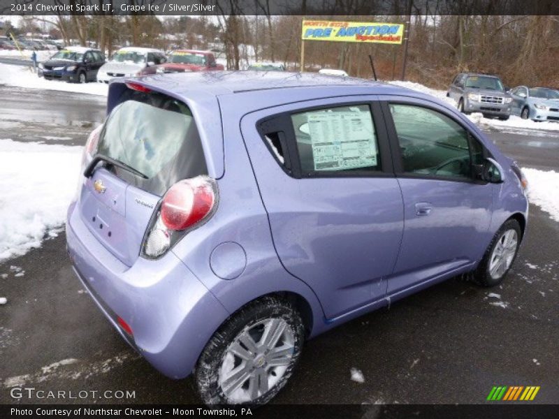 Grape Ice / Silver/Silver 2014 Chevrolet Spark LT