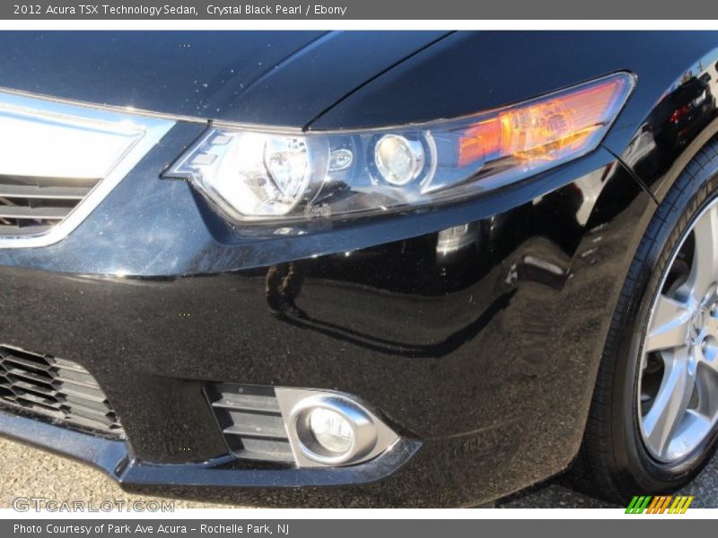 Crystal Black Pearl / Ebony 2012 Acura TSX Technology Sedan