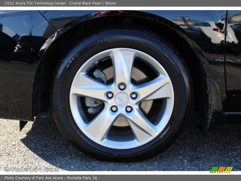 Crystal Black Pearl / Ebony 2012 Acura TSX Technology Sedan
