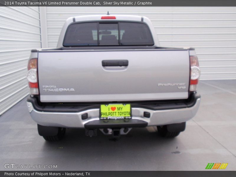 Silver Sky Metallic / Graphite 2014 Toyota Tacoma V6 Limited Prerunner Double Cab
