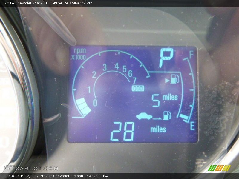 Grape Ice / Silver/Silver 2014 Chevrolet Spark LT