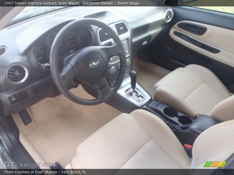 Evergreen Metallic / Desert Beige 2007 Subaru Impreza Outback Sport Wagon