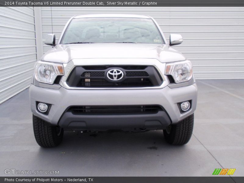 Silver Sky Metallic / Graphite 2014 Toyota Tacoma V6 Limited Prerunner Double Cab