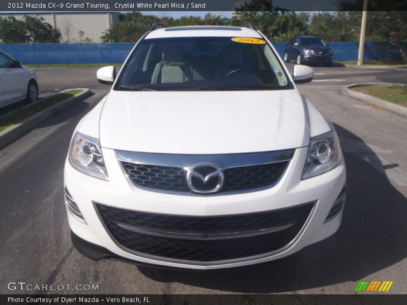 Crystal White Pearl Mica / Sand 2012 Mazda CX-9 Grand Touring