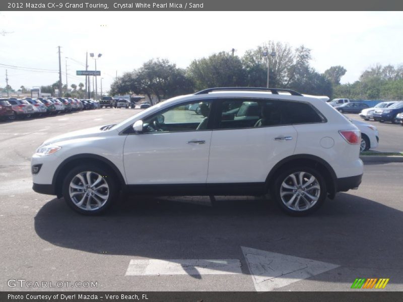 Crystal White Pearl Mica / Sand 2012 Mazda CX-9 Grand Touring