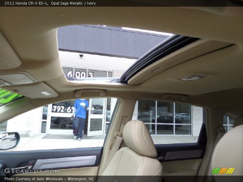 Opal Sage Metallic / Ivory 2011 Honda CR-V EX-L