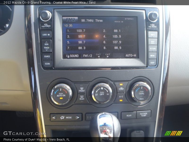 Crystal White Pearl Mica / Sand 2012 Mazda CX-9 Grand Touring