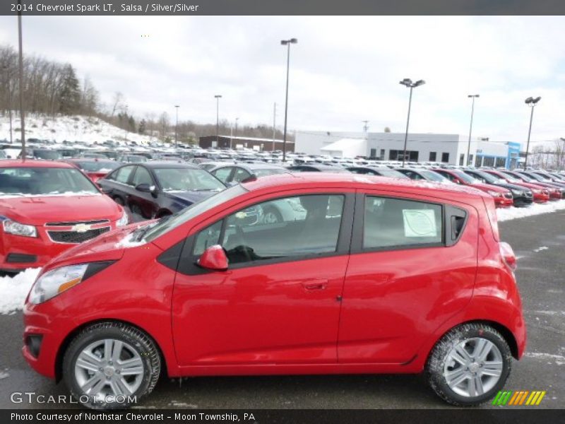 Salsa / Silver/Silver 2014 Chevrolet Spark LT