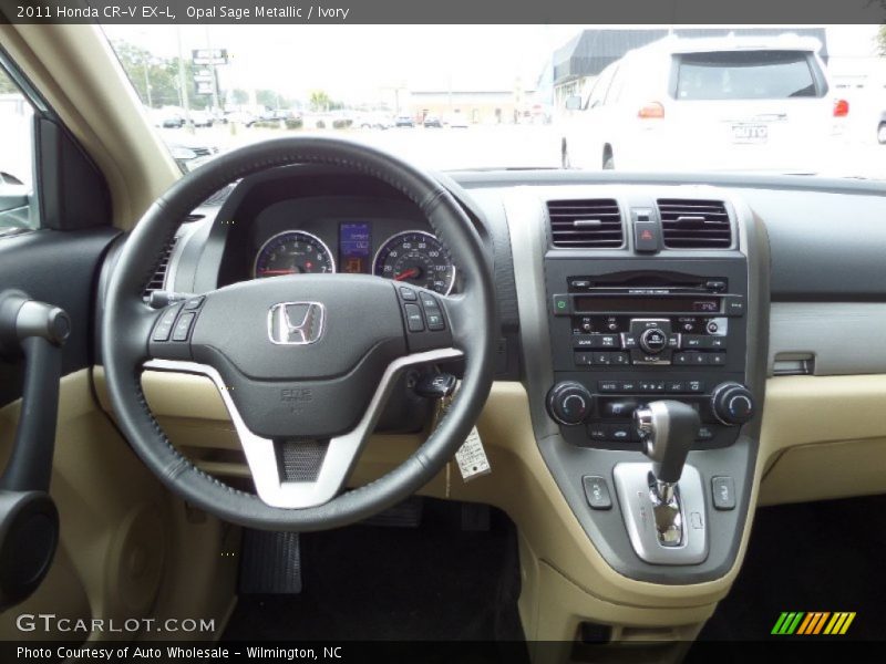 Opal Sage Metallic / Ivory 2011 Honda CR-V EX-L