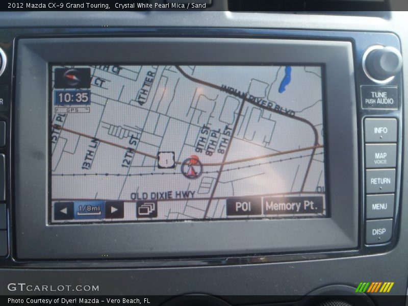 Crystal White Pearl Mica / Sand 2012 Mazda CX-9 Grand Touring