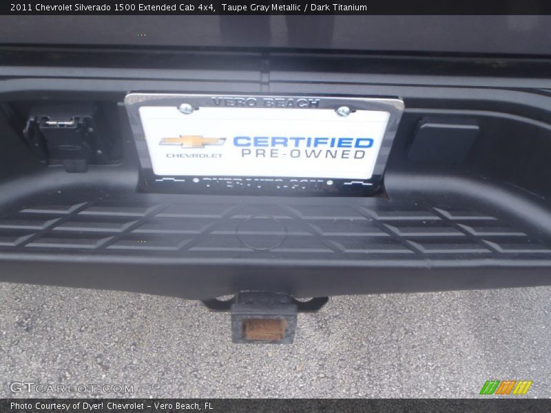 Taupe Gray Metallic / Dark Titanium 2011 Chevrolet Silverado 1500 Extended Cab 4x4