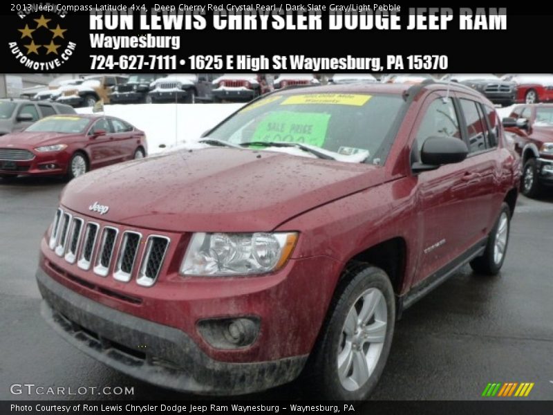 Deep Cherry Red Crystal Pearl / Dark Slate Gray/Light Pebble 2013 Jeep Compass Latitude 4x4
