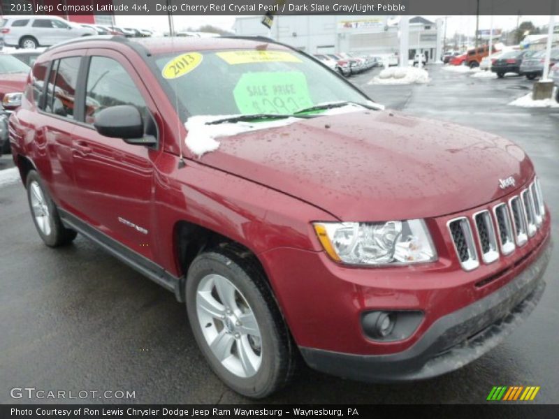 Deep Cherry Red Crystal Pearl / Dark Slate Gray/Light Pebble 2013 Jeep Compass Latitude 4x4