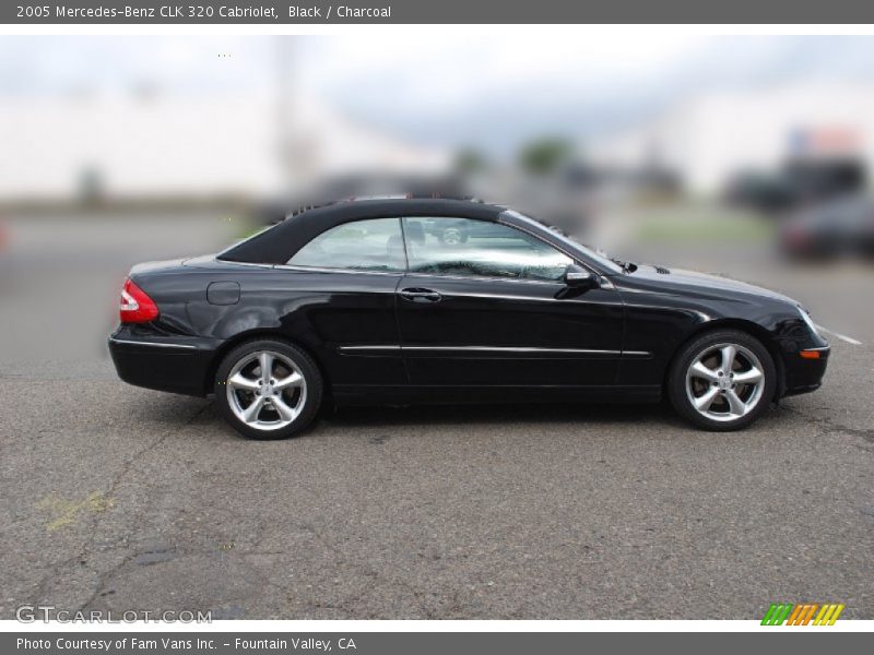 Black / Charcoal 2005 Mercedes-Benz CLK 320 Cabriolet