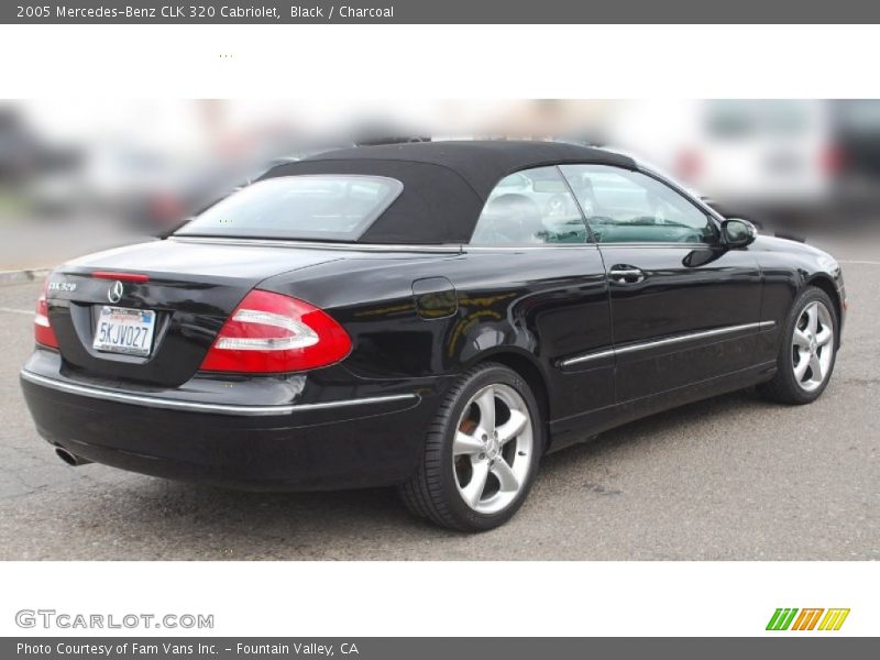 Black / Charcoal 2005 Mercedes-Benz CLK 320 Cabriolet