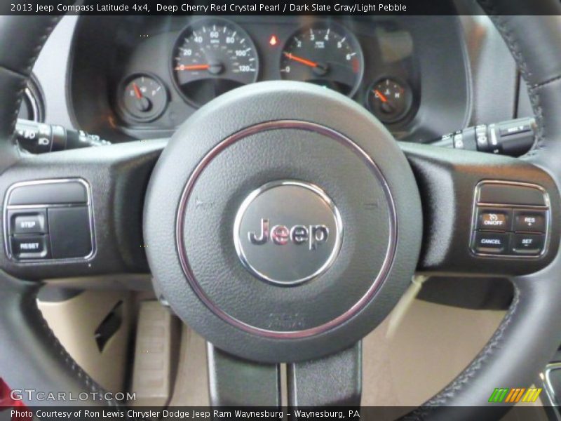 Deep Cherry Red Crystal Pearl / Dark Slate Gray/Light Pebble 2013 Jeep Compass Latitude 4x4