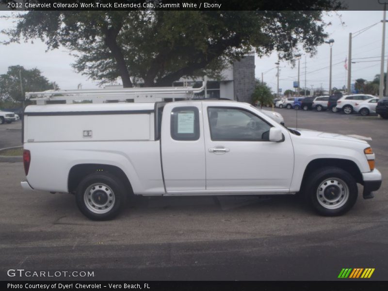 Summit White / Ebony 2012 Chevrolet Colorado Work Truck Extended Cab