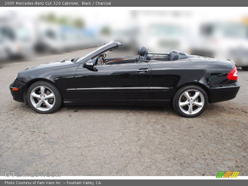 Black / Charcoal 2005 Mercedes-Benz CLK 320 Cabriolet