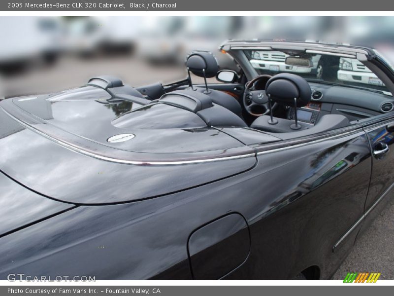 Black / Charcoal 2005 Mercedes-Benz CLK 320 Cabriolet