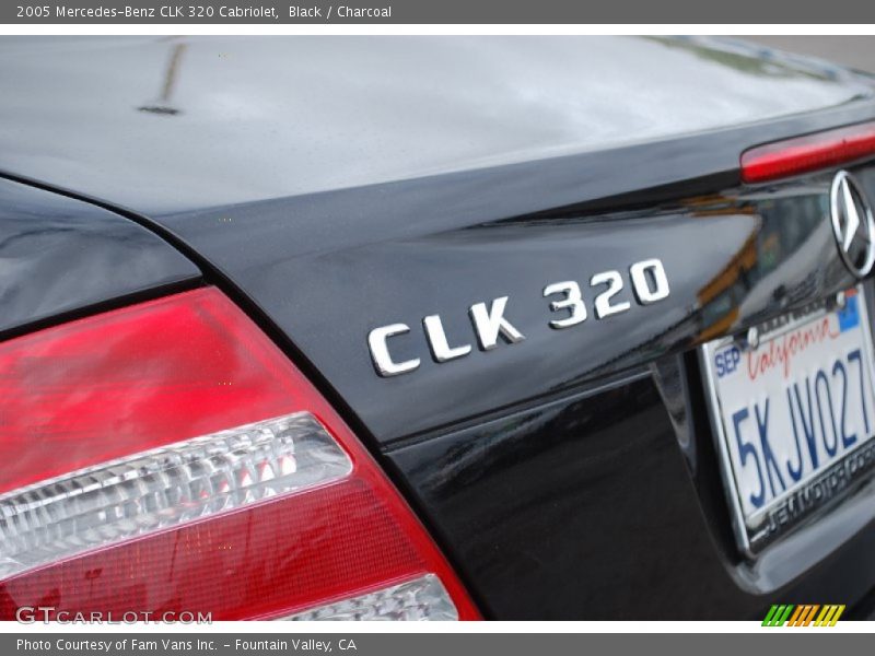 Black / Charcoal 2005 Mercedes-Benz CLK 320 Cabriolet