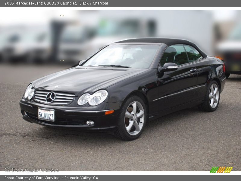 Black / Charcoal 2005 Mercedes-Benz CLK 320 Cabriolet