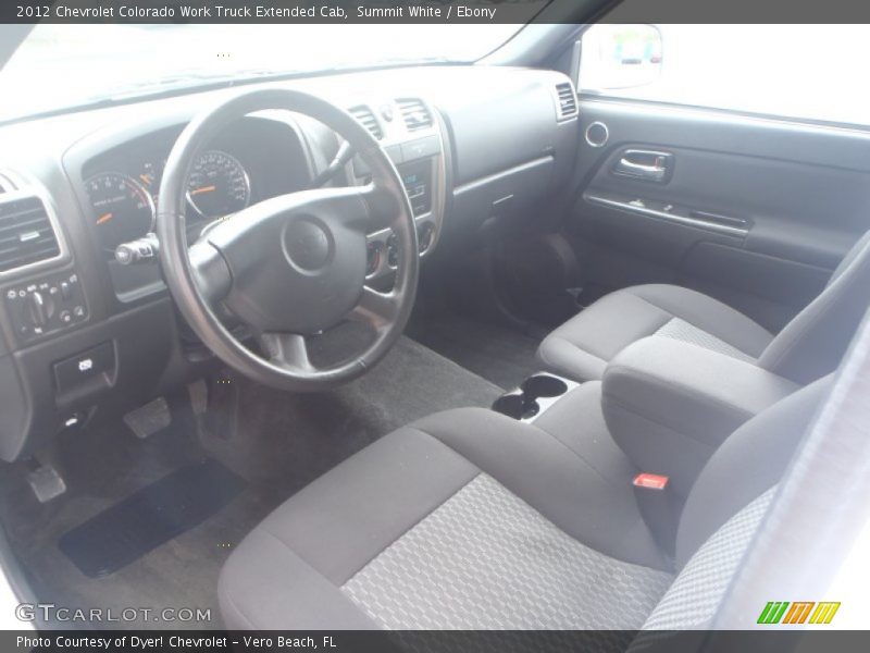 Summit White / Ebony 2012 Chevrolet Colorado Work Truck Extended Cab