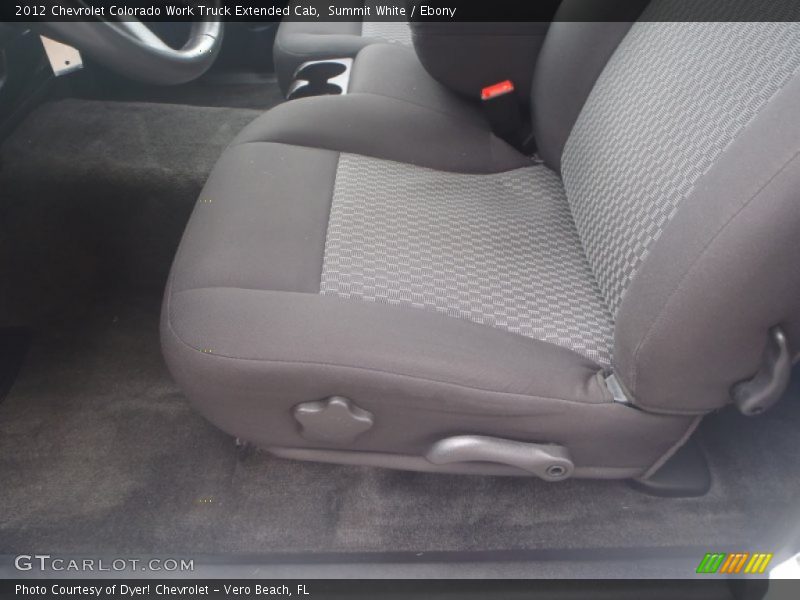Summit White / Ebony 2012 Chevrolet Colorado Work Truck Extended Cab