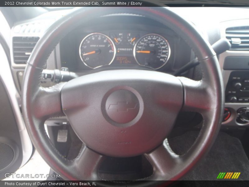 Summit White / Ebony 2012 Chevrolet Colorado Work Truck Extended Cab