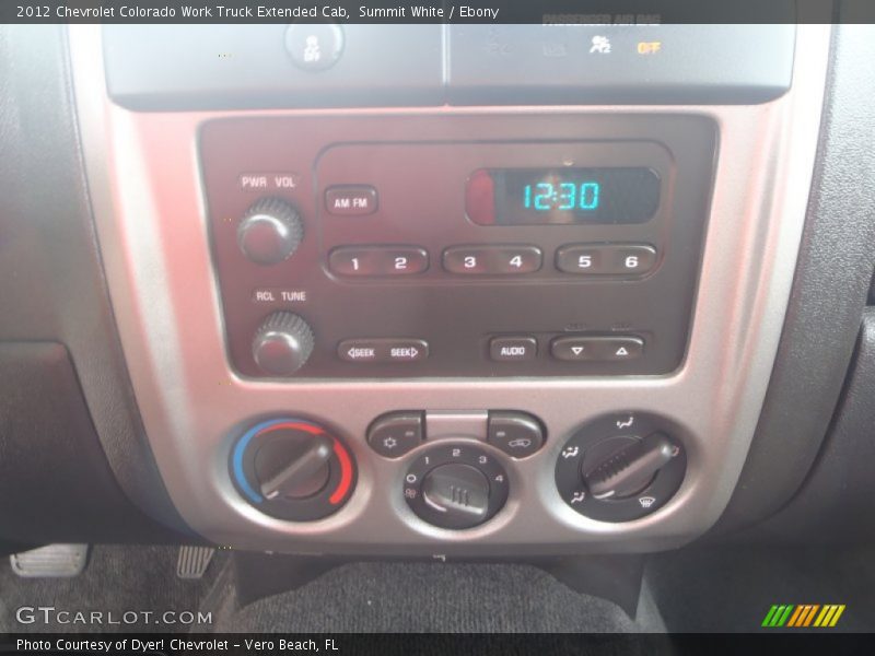 Summit White / Ebony 2012 Chevrolet Colorado Work Truck Extended Cab