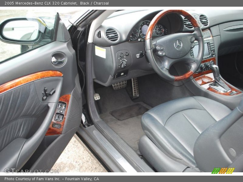 Black / Charcoal 2005 Mercedes-Benz CLK 320 Cabriolet