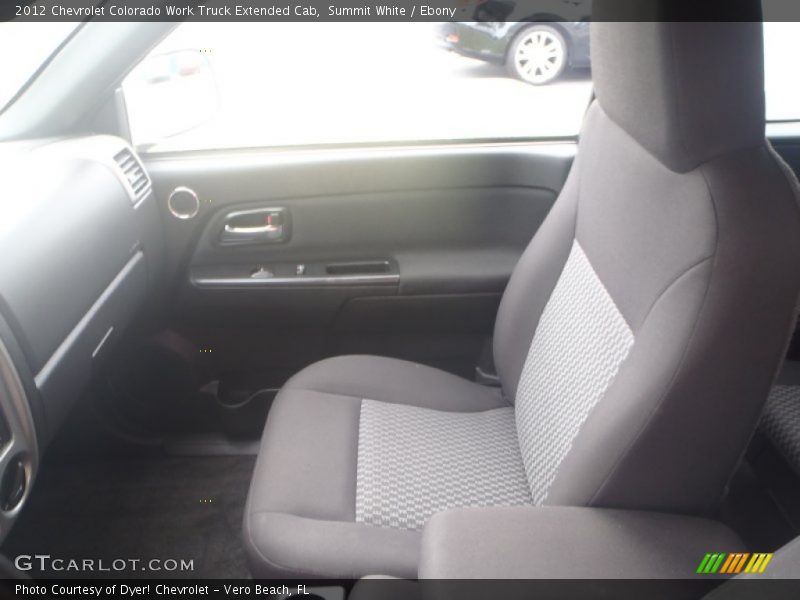 Summit White / Ebony 2012 Chevrolet Colorado Work Truck Extended Cab